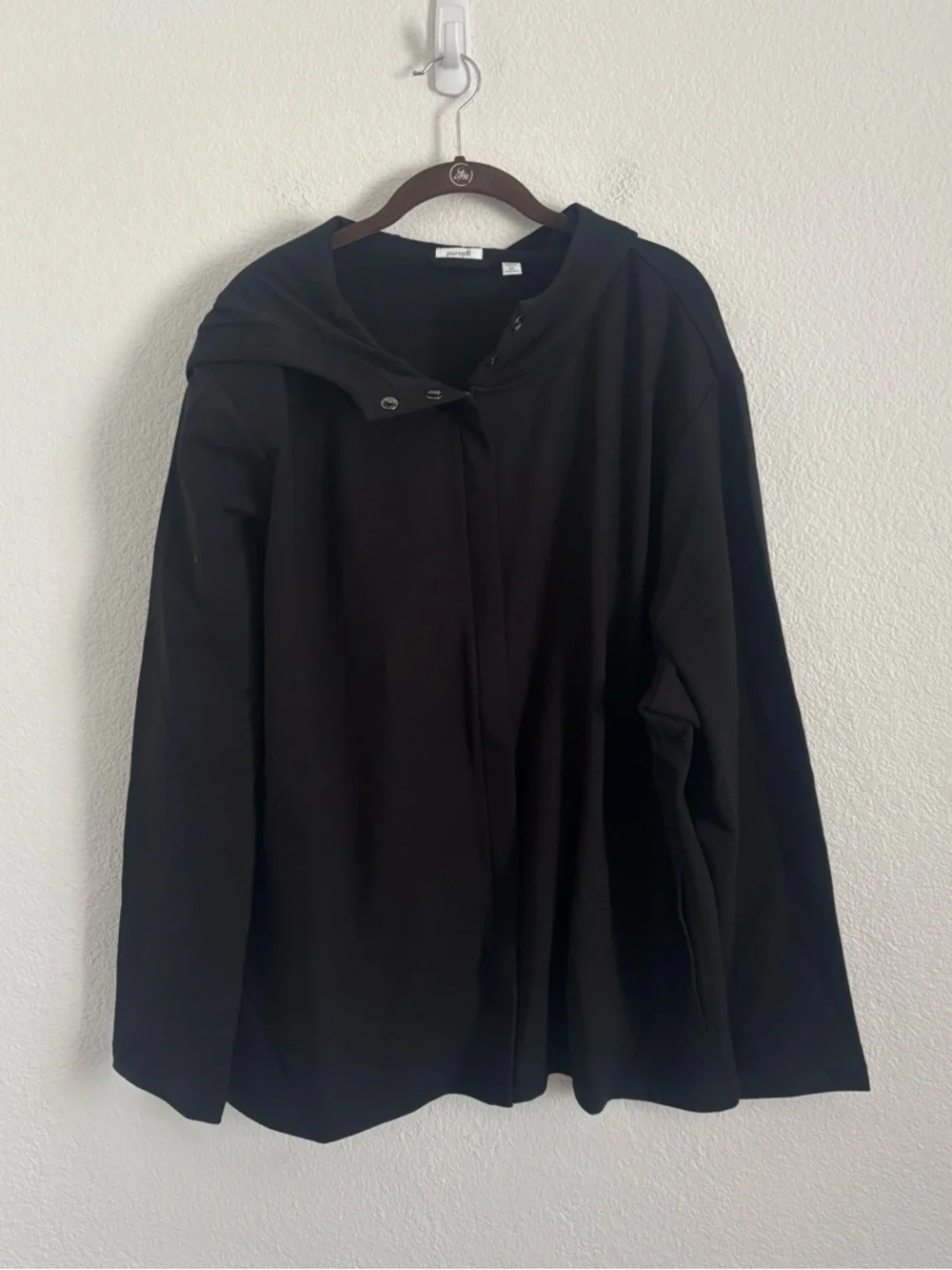 Pure J. Jill Women's Size 4X Black Full Zip Hooded Sweater